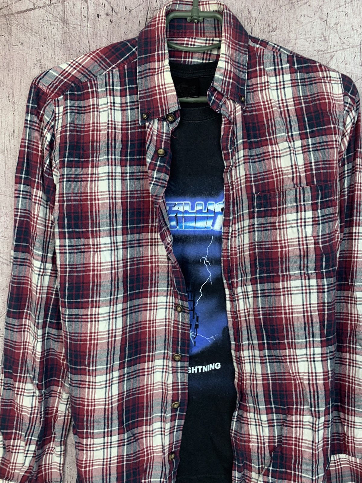 Flannel × Vintage Vintage Flannel Travis Style Y2K Shirt Size US M / EU 48-50 / 2 - 2 Thumbnail