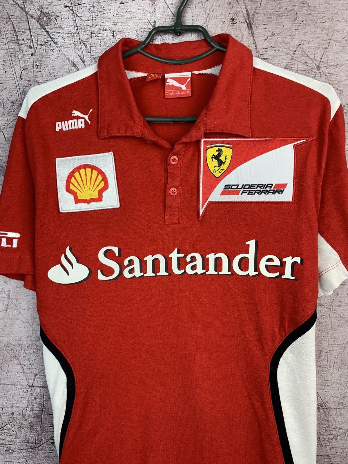 Ferrari × Puma × Vintage Puma Ferari Vintage Polo Shirt Size US M / EU 48-50 / 2 - 2 Thumbnail