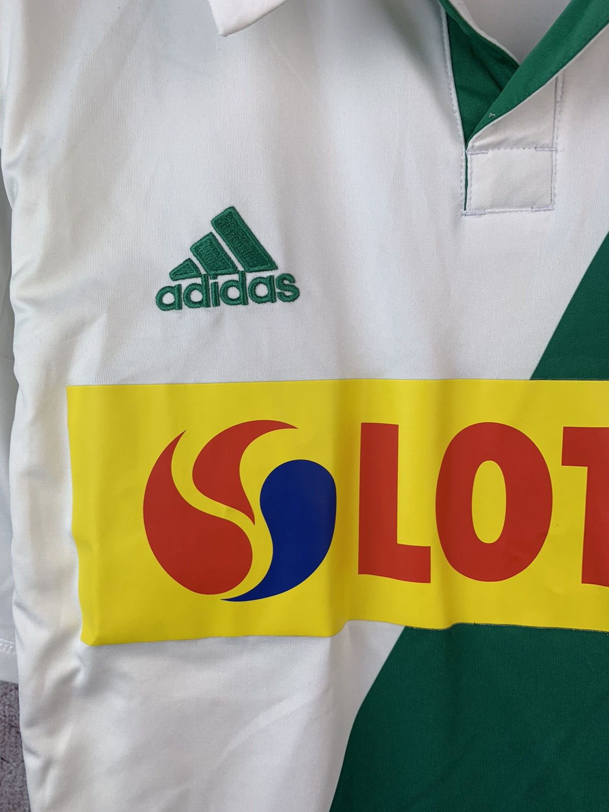 Adidas × Vintage Adidas Lechia Gdansk Jersey T-Shirt Size US L / EU 52-54 / 3 - 5 Thumbnail