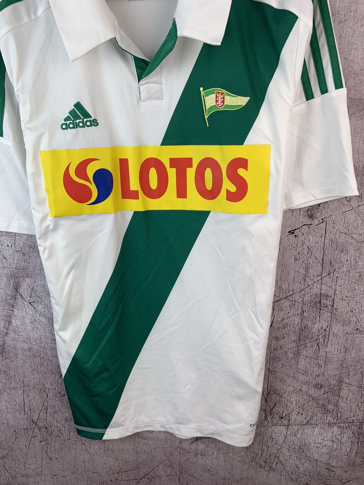 Adidas × Vintage Adidas Lechia Gdansk Jersey T-Shirt Size US L / EU 52-54 / 3 - 3 Thumbnail