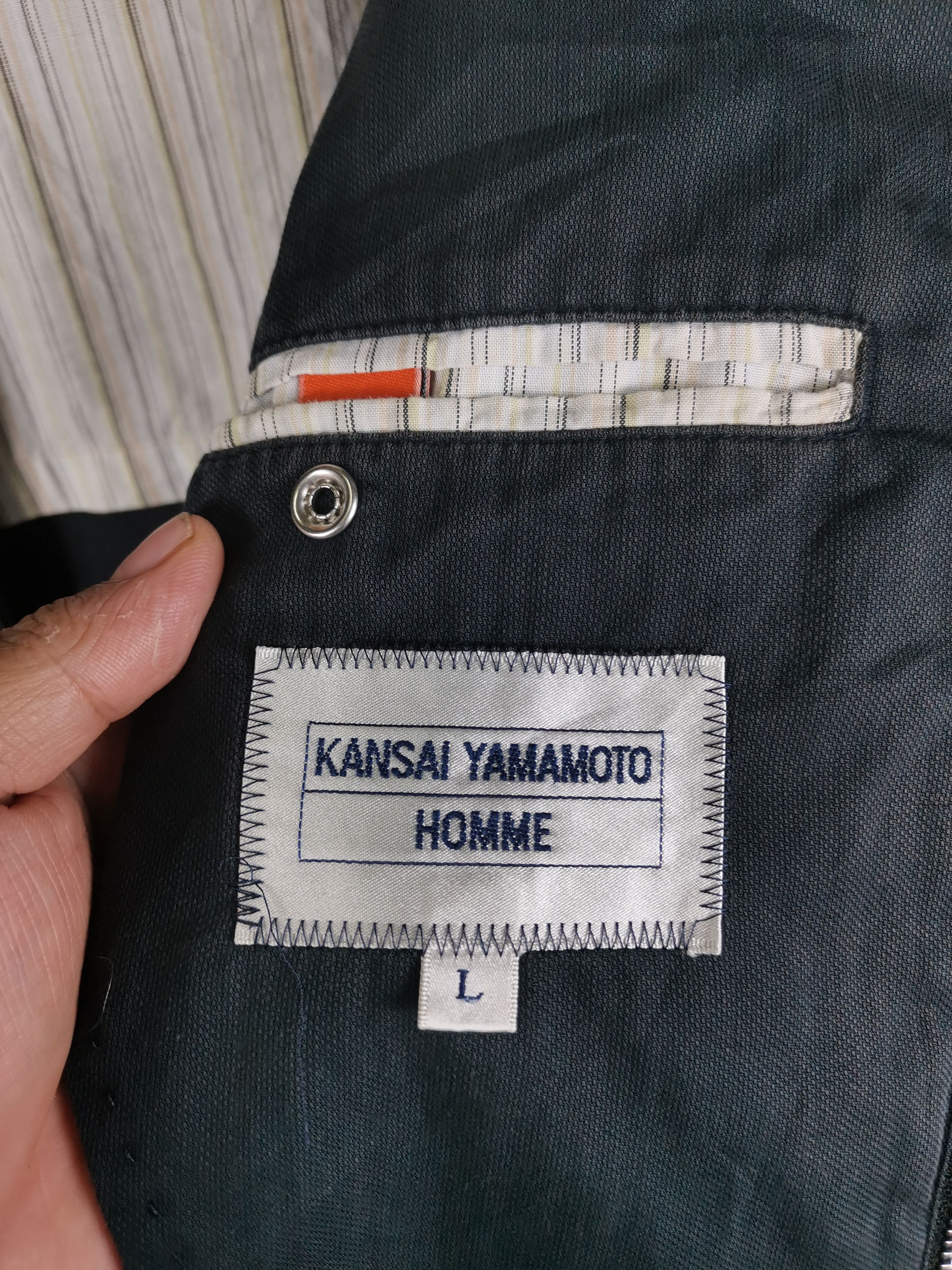Japanese Brand Vintage Kansai Yamamoto Homme Jacket Sun Faded Size US L / EU 52-54 / 3 - 5 Thumbnail