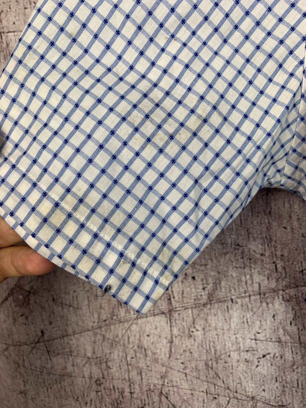 Vintage × Yves Saint Laurent Yves Saint Laurent YSL Mens Shorts Sleeve Shirt Size US L / EU 52-54 / 3 - 6 Thumbnail