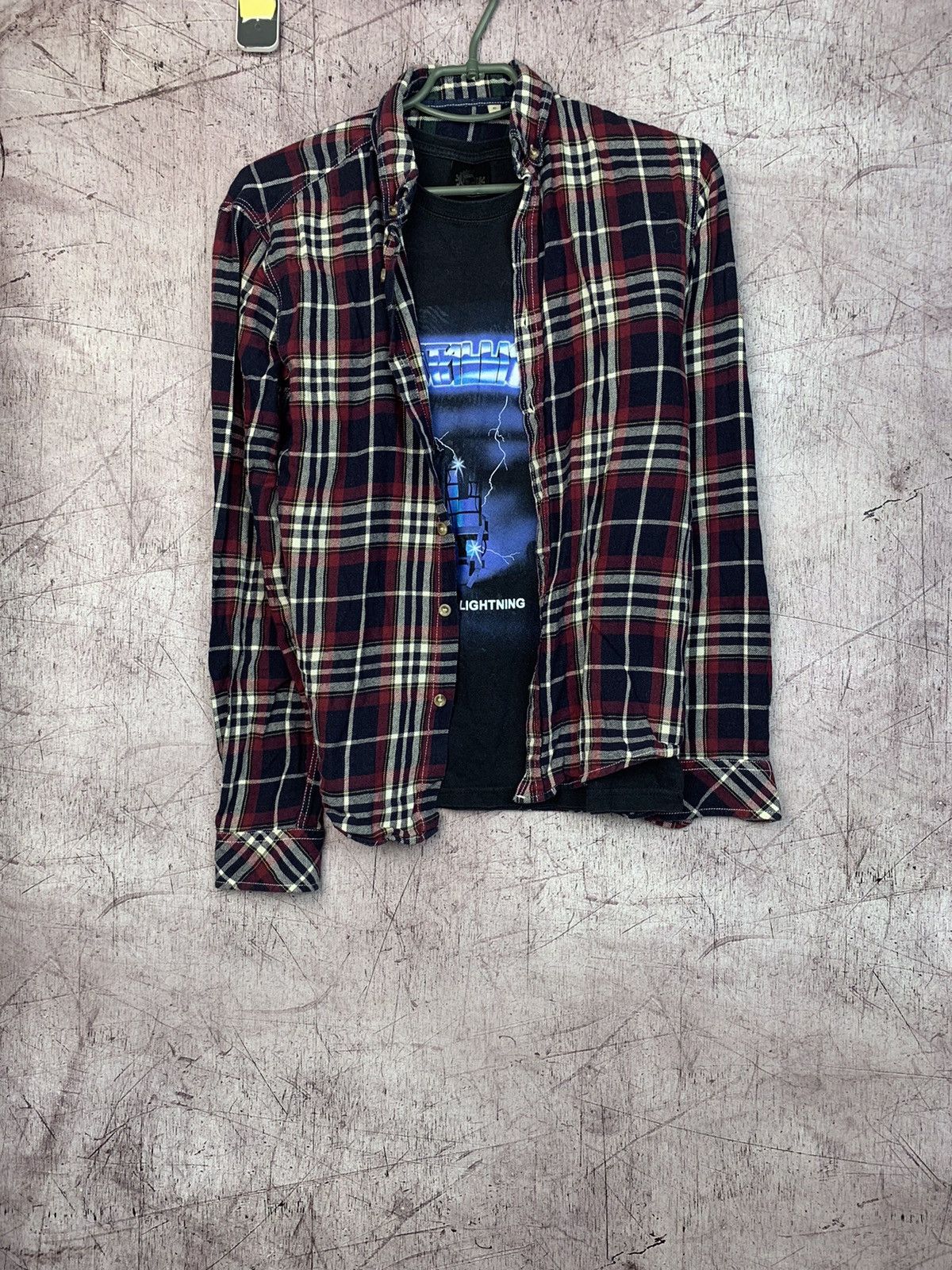 Flannel × Vintage Vintage Flannel Travis Style Y2K Shirt Size US S / EU 44-46 / 1 - 1 Thumbnail