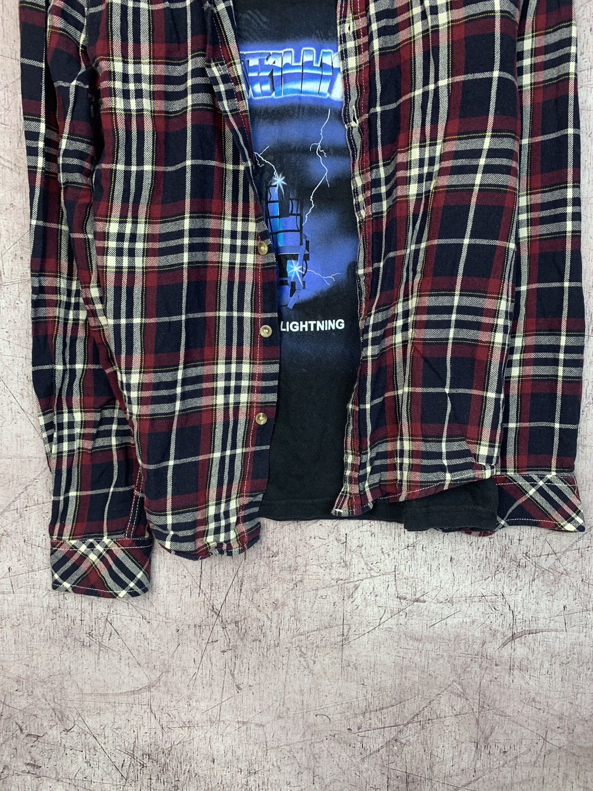 Flannel × Vintage Vintage Flannel Travis Style Y2K Shirt Size US S / EU 44-46 / 1 - 5 Thumbnail