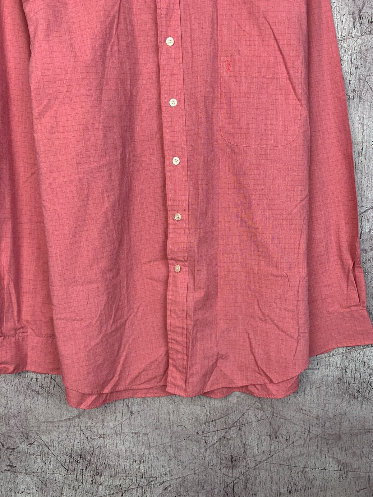Vintage × Yves Saint Laurent YSL Yves Saint Laurent Vintage Mens Long Sleeve Shirt Size US XL / EU 56 / 4 - 5 Thumbnail