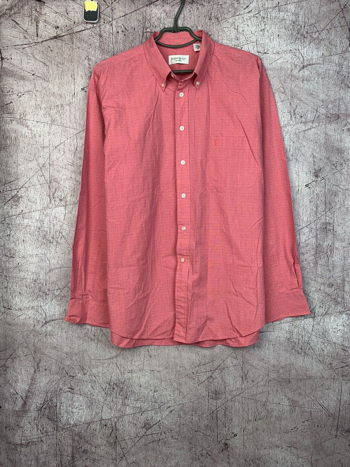 Vintage × Yves Saint Laurent YSL Yves Saint Laurent Vintage Mens Long Sleeve Shirt Size US XL / EU 56 / 4 - 1 Thumbnail