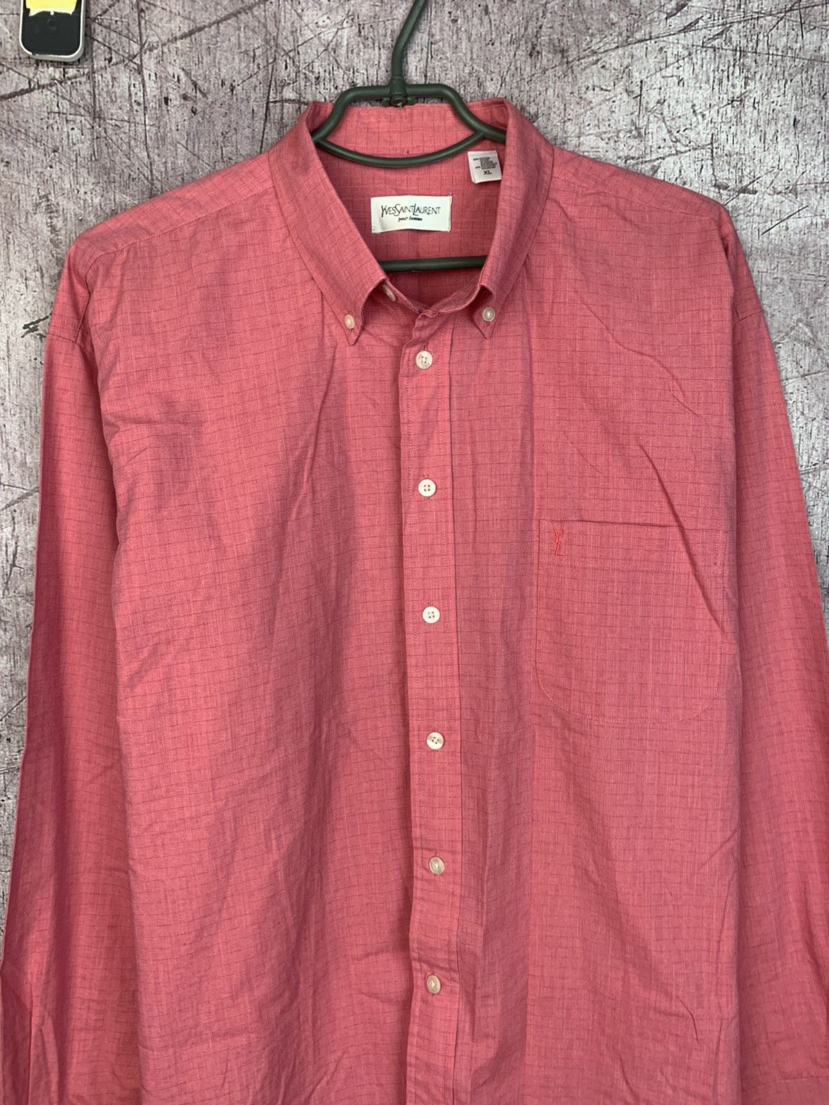 Vintage × Yves Saint Laurent YSL Yves Saint Laurent Vintage Mens Long Sleeve Shirt Size US XL / EU 56 / 4 - 2 Thumbnail