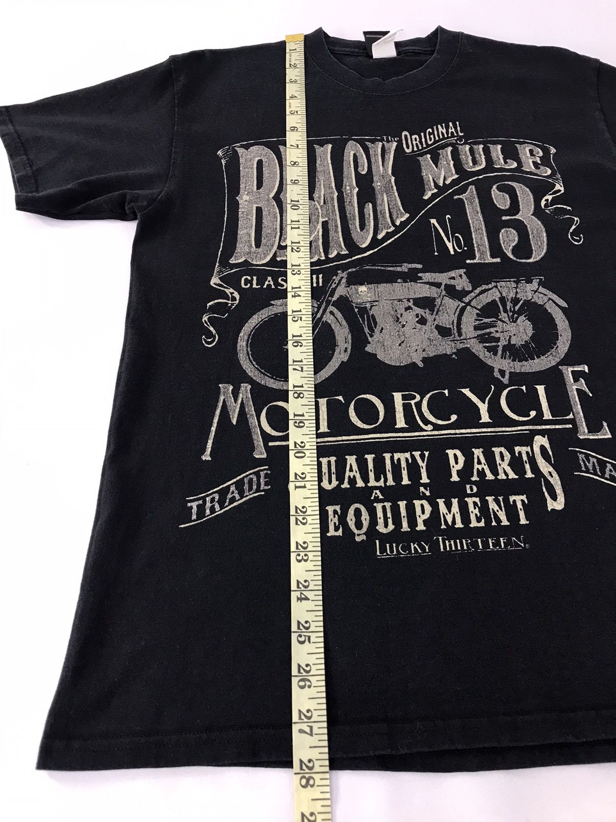 Vintage Vtg Graphics Original Black Mule Class 3 Motorcycle Tee Size US M / EU 48-50 / 2 - 8 Thumbnail