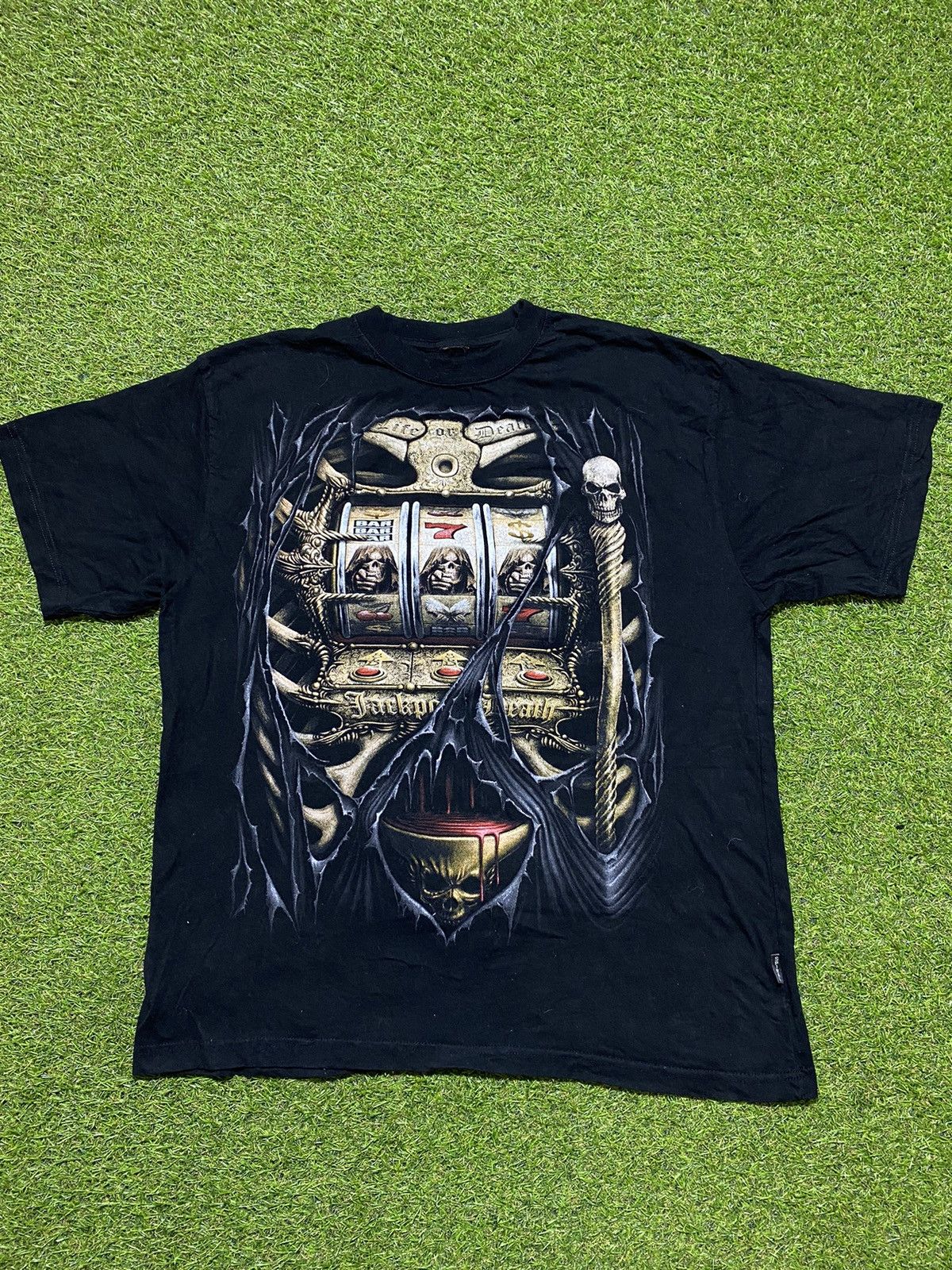 Band Tees Vintage 90s Skull band tee streetwear big logo style size XL Size US XL / EU 56 / 4 - 1 Thumbnail