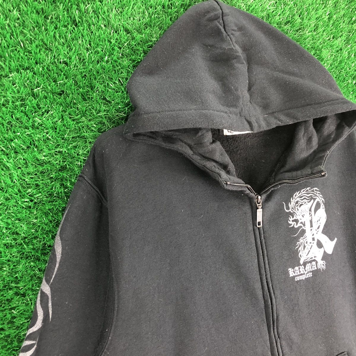 Japanese Brand Vintage Karma Complete Dragon Tattoo Sweatshirt Hoodie Zip Size US S / EU 44-46 / 1 - 5 Thumbnail