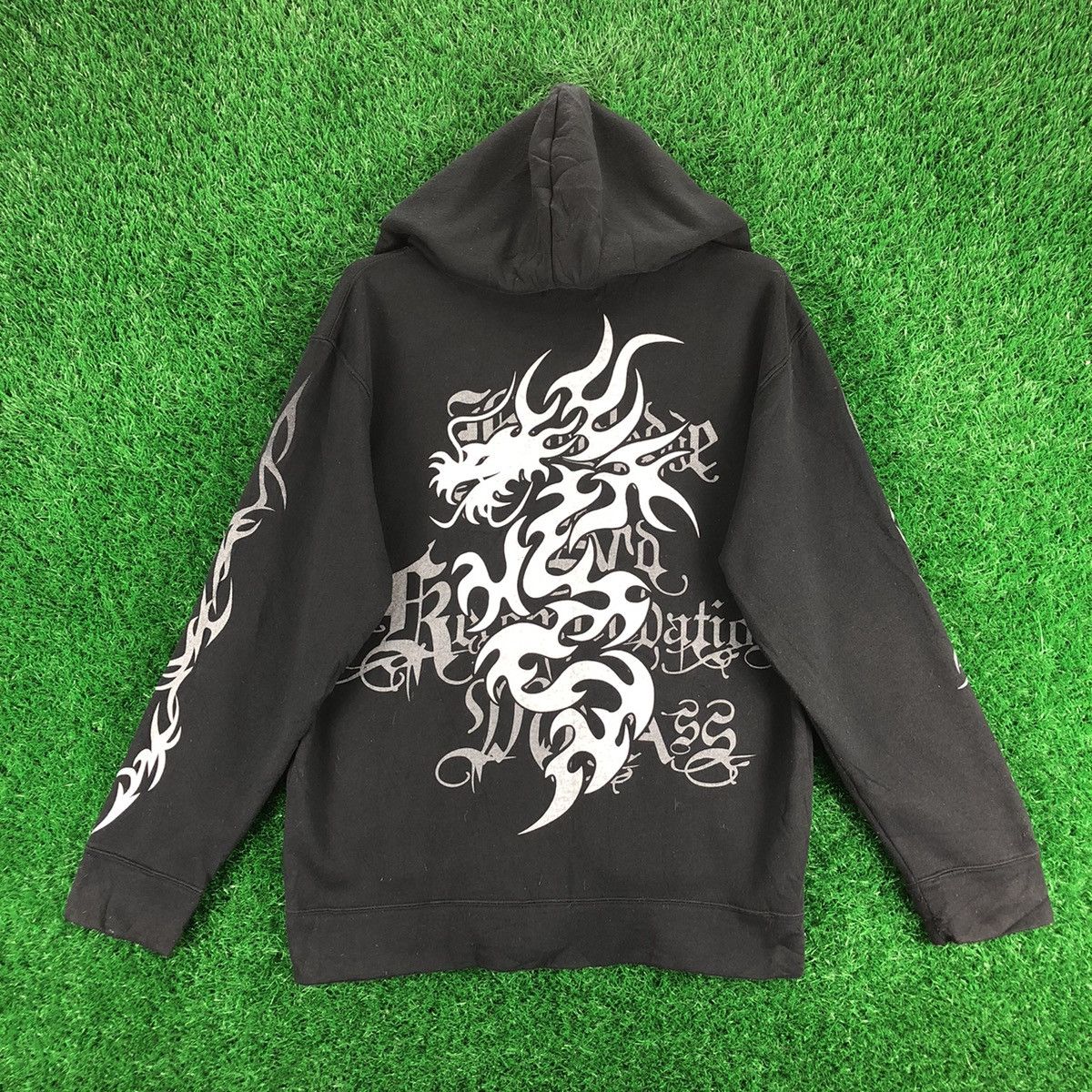 Japanese Brand Vintage Karma Complete Dragon Tattoo Sweatshirt Hoodie Zip Size US S / EU 44-46 / 1 - 1 Thumbnail