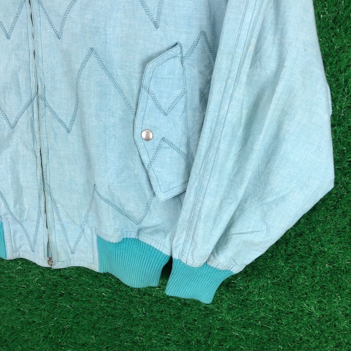 Japanese Brand Vintage 90's Bomber Style Jacket By Jun Size US XXL / EU 58 / 5 - 3 Thumbnail