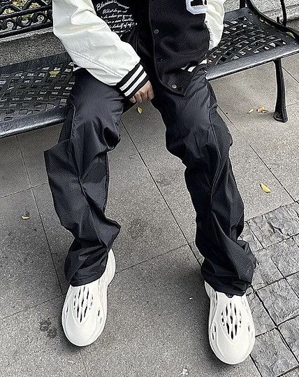 Japanese Brand × Vintage Hip hop grunge nylon ruched pants Size US 32 / EU 48 - 3 Thumbnail