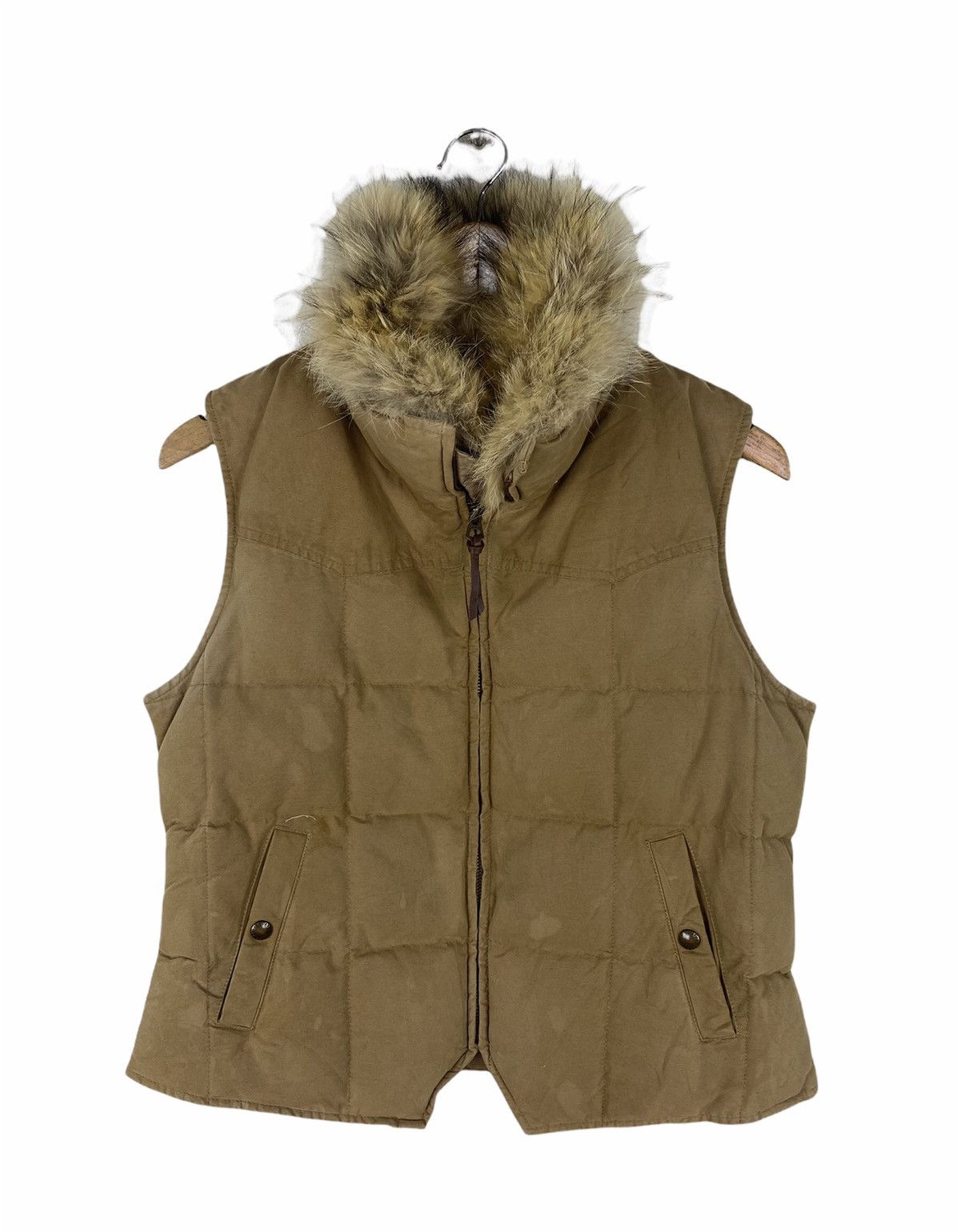 Polo Ralph Lauren × Ralph Lauren COYOTE FUR DOWN VEST BY RALPH LAUREN Size US M / EU 48-50 / 2 - 2 Thumbnail