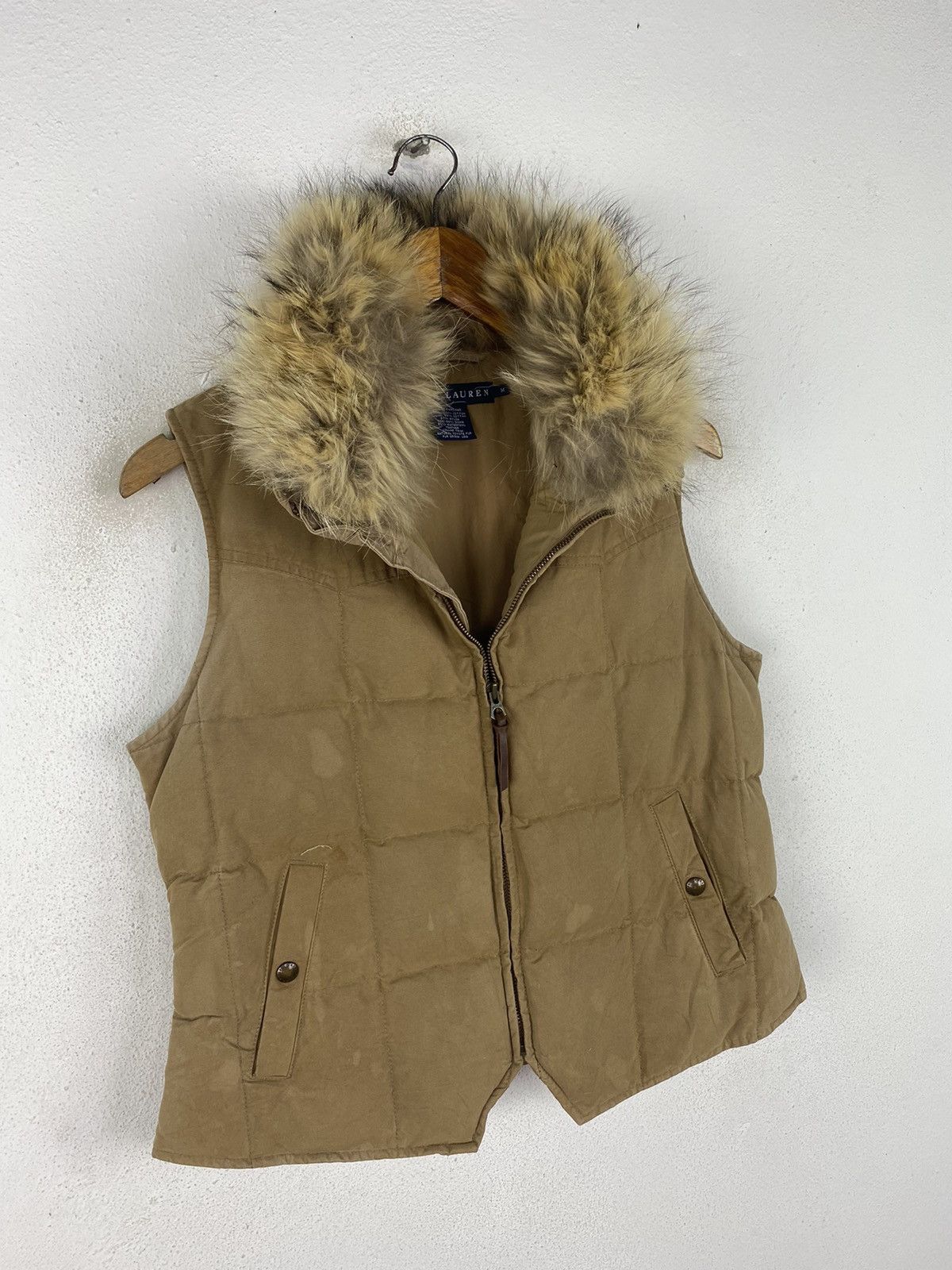 Polo Ralph Lauren × Ralph Lauren COYOTE FUR DOWN VEST BY RALPH LAUREN Size US M / EU 48-50 / 2 - 4 Thumbnail
