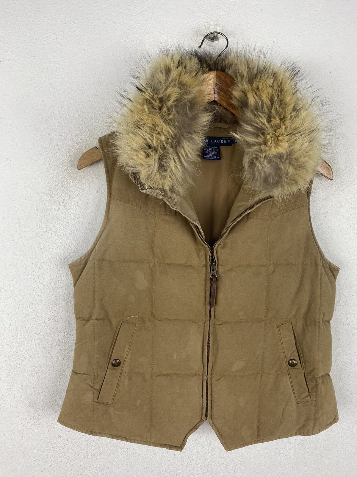Polo Ralph Lauren × Ralph Lauren COYOTE FUR DOWN VEST BY RALPH LAUREN Size US M / EU 48-50 / 2 - 5 Thumbnail