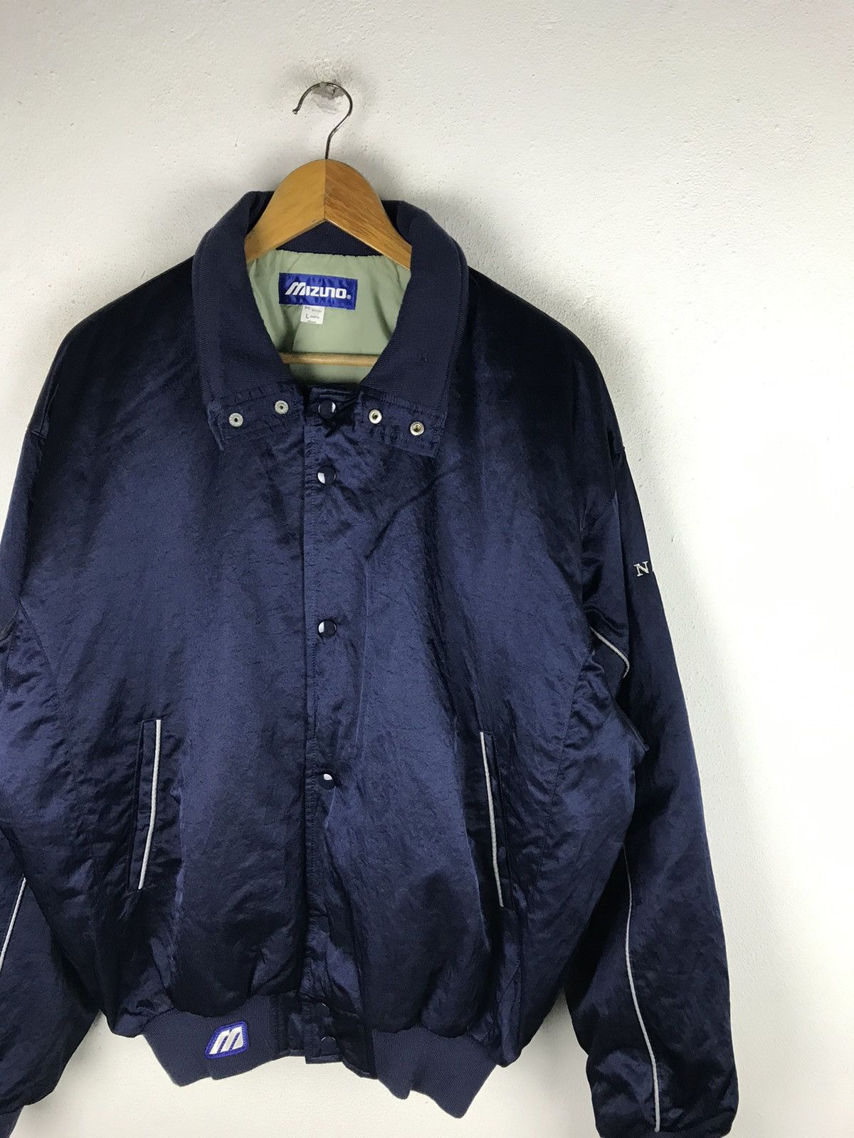 Mizuno MIZUNO VARSITY JACKET STYLE SATIN FABRIC JAPAN BASEBALL Size US L / EU 52-54 / 3 - 5 Thumbnail
