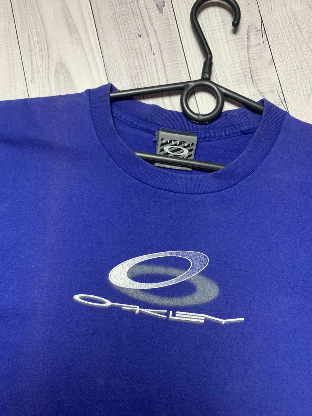 Oakley × Vintage Vintage tee Oakle big logo blue size m Size US M / EU 48-50 / 2 - 2 Thumbnail