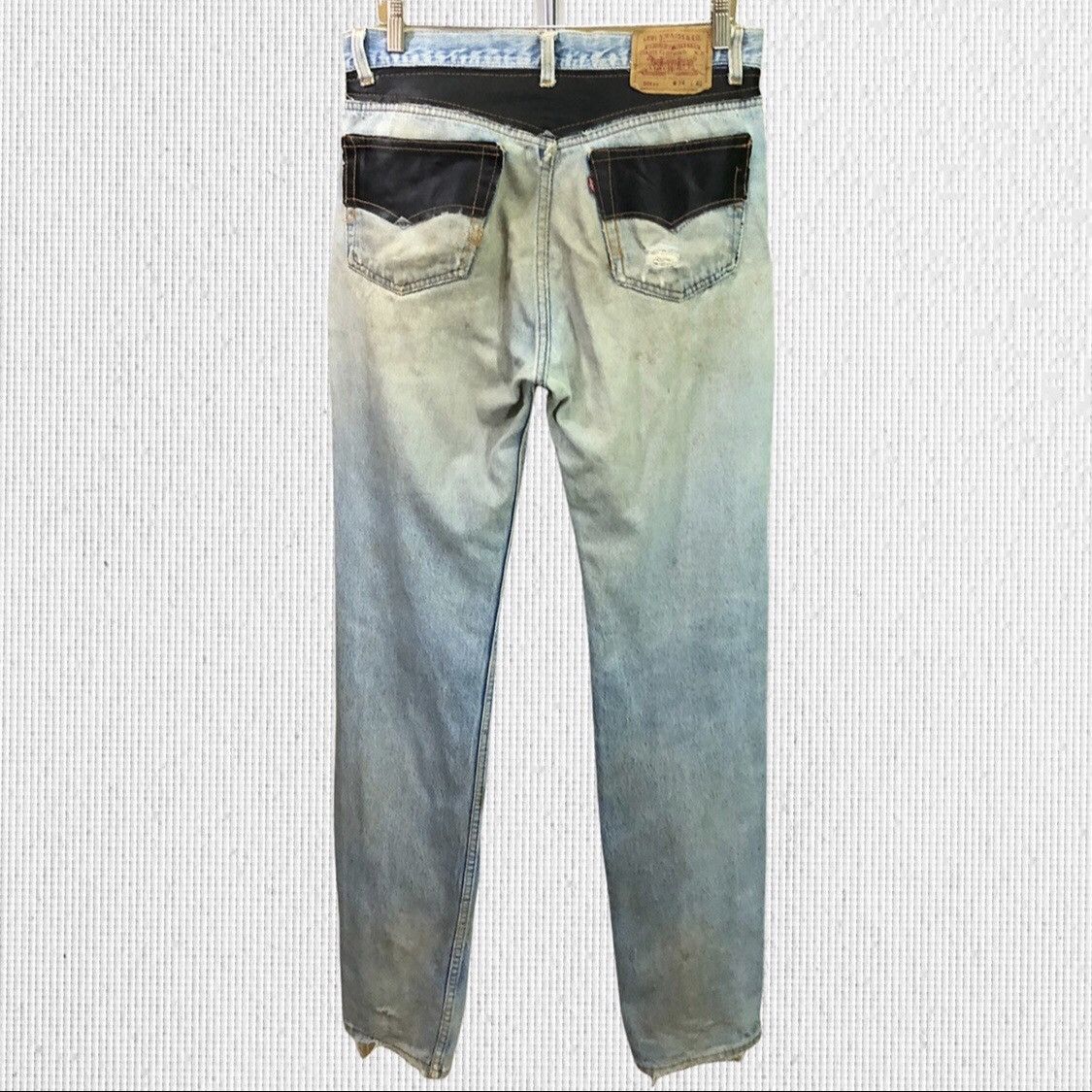Levi's × Vintage Vintage Levis 501 Distressed Denim Jeans Size US 34 / EU 50 - 2 Thumbnail