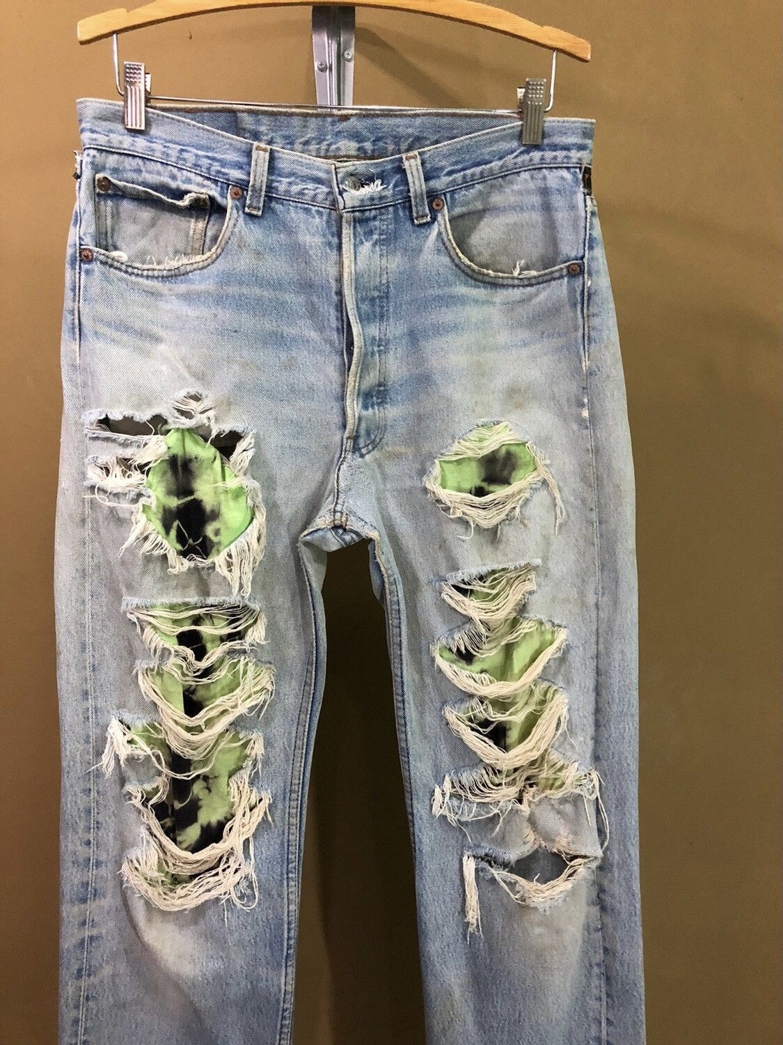 Levi's × Vintage Vintage Levis 501 Distressed Denim Jeans Size US 34 / EU 50 - 3 Thumbnail