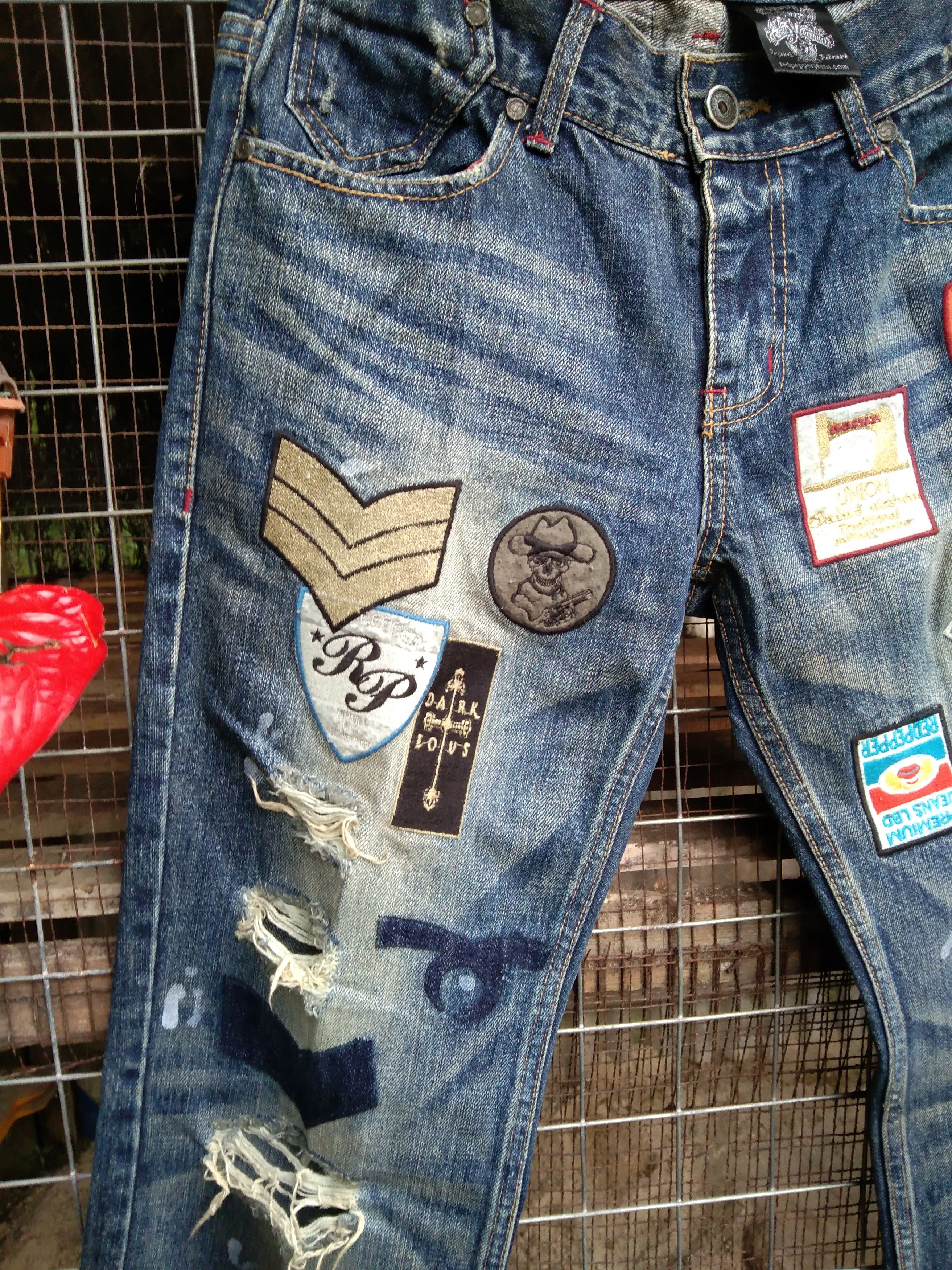 Japanese Brand RARE RED PEPPER DISTRESS DENIM Size US 32 / EU 48 - 8 Thumbnail