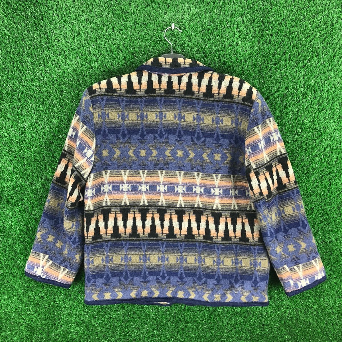 Native Vintage 80's Wool Blazer Navajo Native by Elanfrere Size US M / EU 48-50 / 2 - 4 Thumbnail