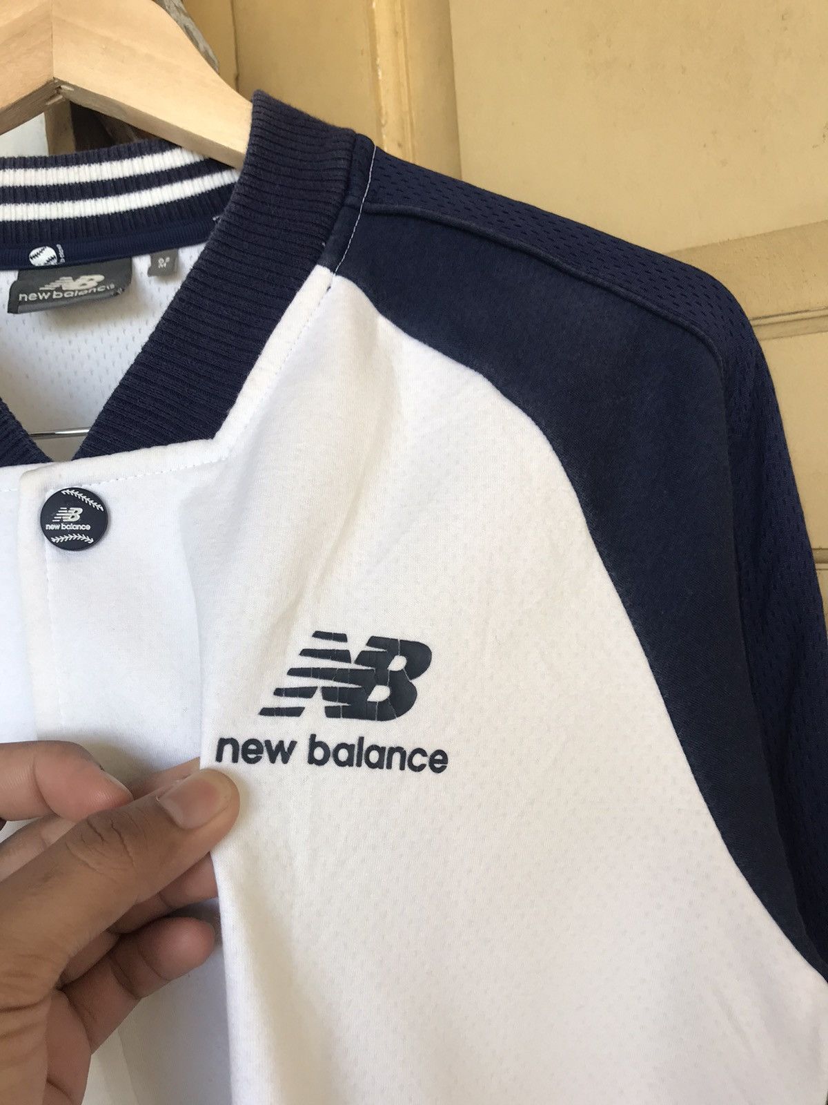 New Balance Vintage New Balance MLB Back Logo Varsity Jacket Size US M / EU 48-50 / 2 - 5 Thumbnail