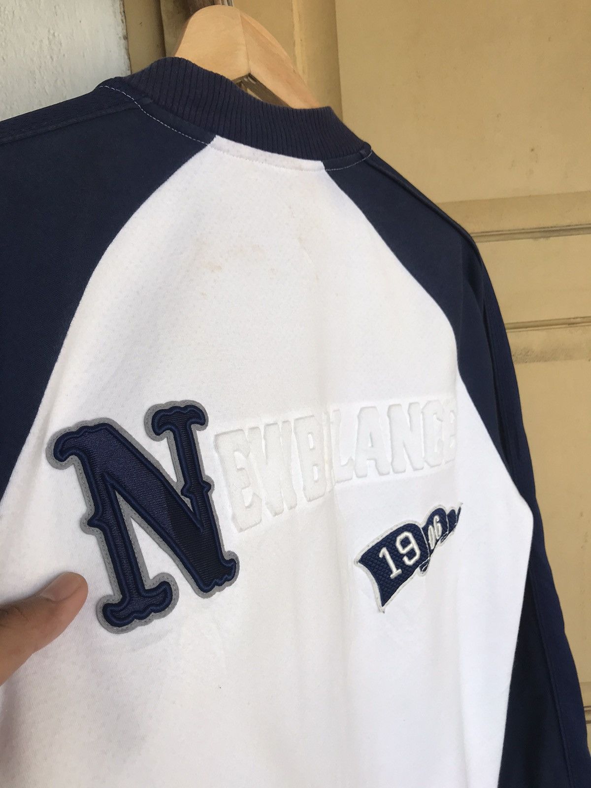 New Balance Vintage New Balance MLB Back Logo Varsity Jacket Size US M / EU 48-50 / 2 - 20 Thumbnail
