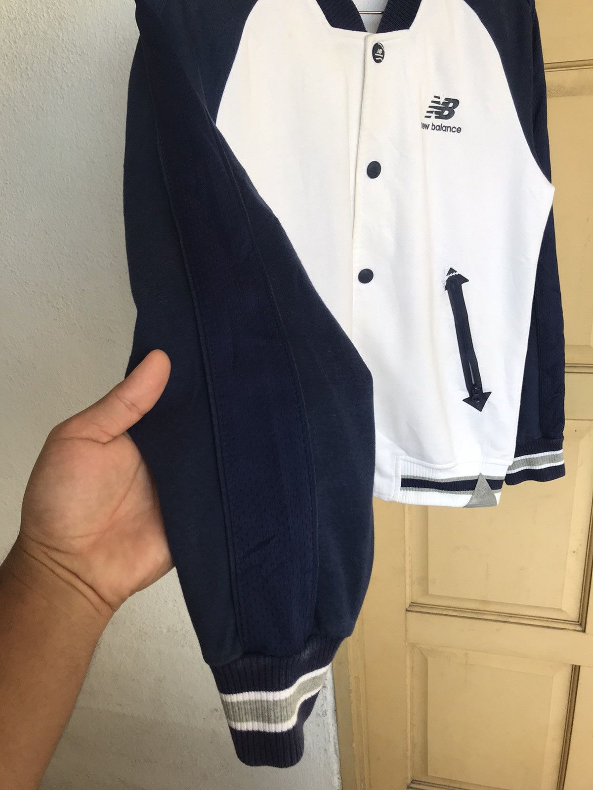 New Balance Vintage New Balance MLB Back Logo Varsity Jacket Size US M / EU 48-50 / 2 - 16 Thumbnail