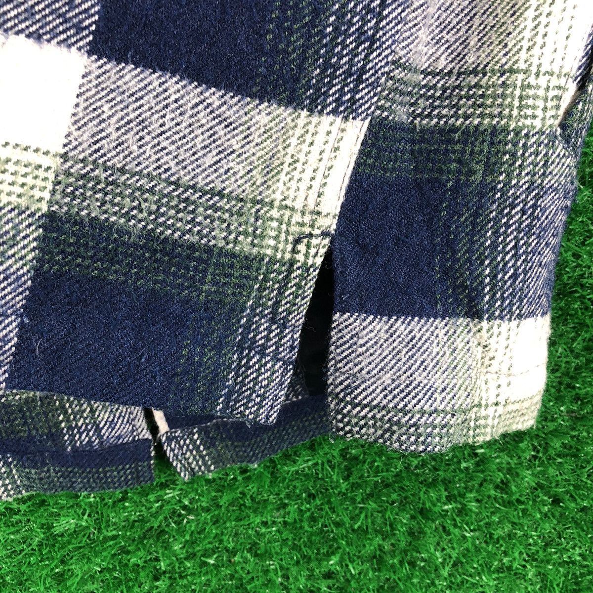 Maui and Sons Vintage 90's Flannel Zipper Jacket Blue Tartan Check Size US XL / EU 56 / 4 - 9 Thumbnail