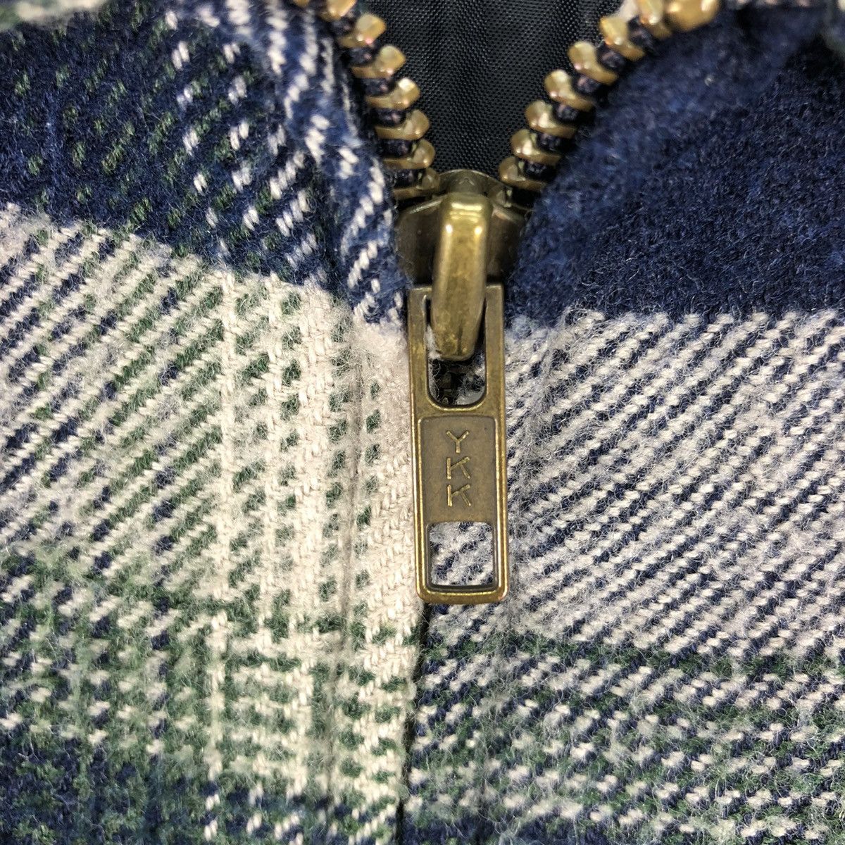 Maui and Sons Vintage 90's Flannel Zipper Jacket Blue Tartan Check Size US XL / EU 56 / 4 - 12 Thumbnail