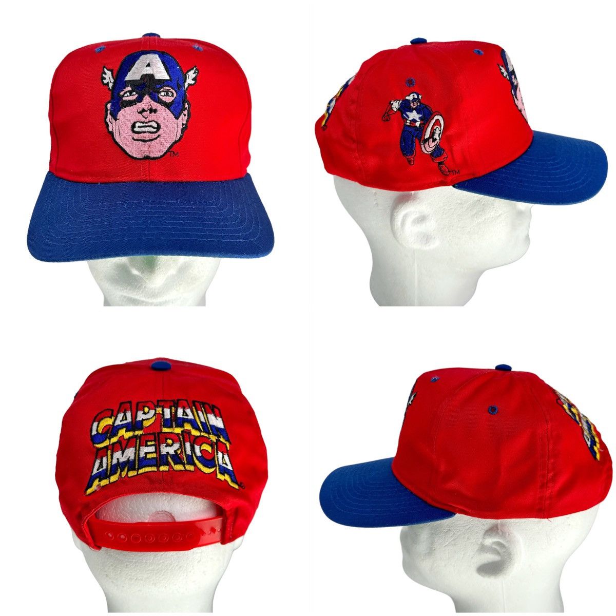 VTG Captain America Marvel Comics 90s American Needle Hat