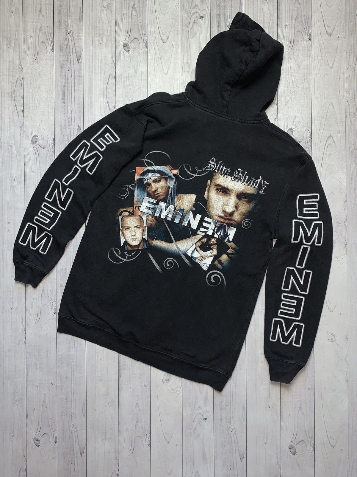 Vintage Rap Hoodie Eminem big logo size M rare