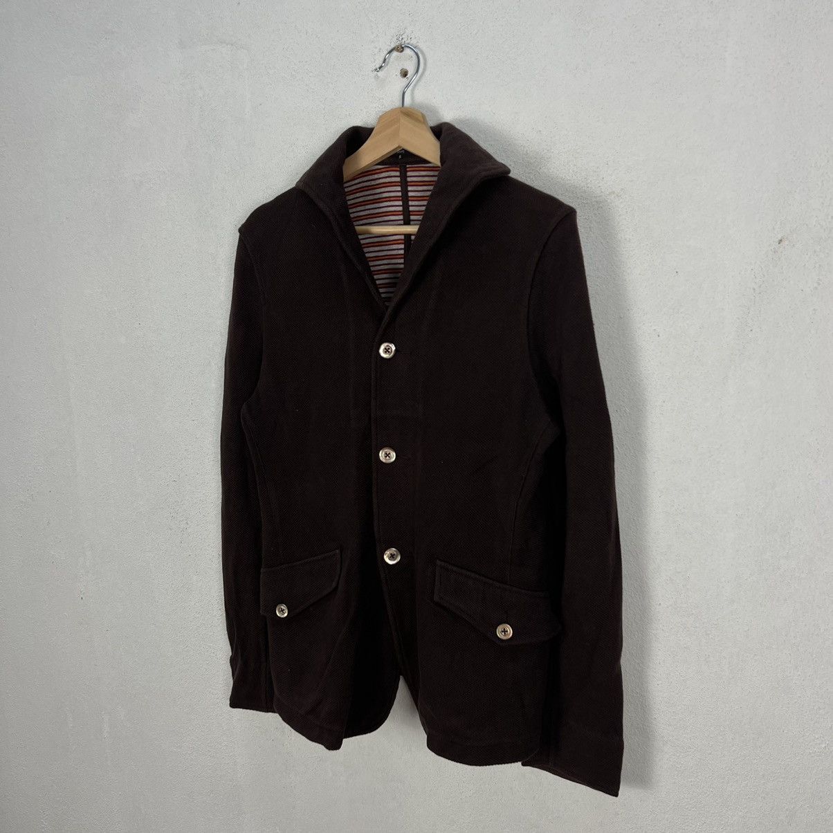 Japanese Brand × SHIPS RARE SHIPS CARDIGAN JACKET STRIPE LINING STREETWEAR Size US S / EU 44-46 / 1 - 2 Thumbnail