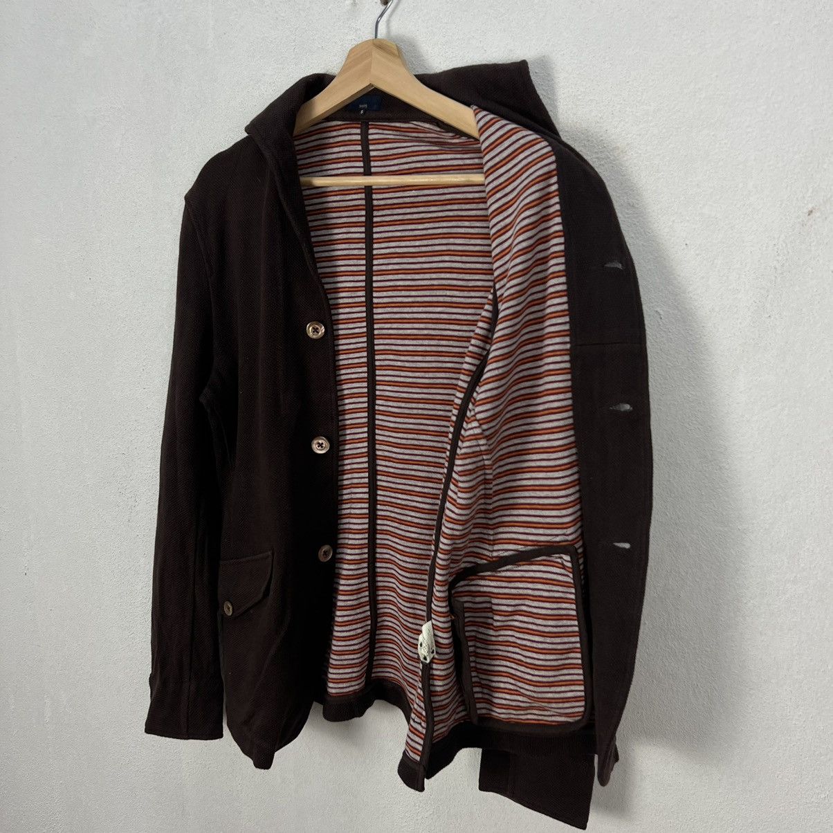 Japanese Brand × SHIPS RARE SHIPS CARDIGAN JACKET STRIPE LINING STREETWEAR Size US S / EU 44-46 / 1 - 12 Thumbnail