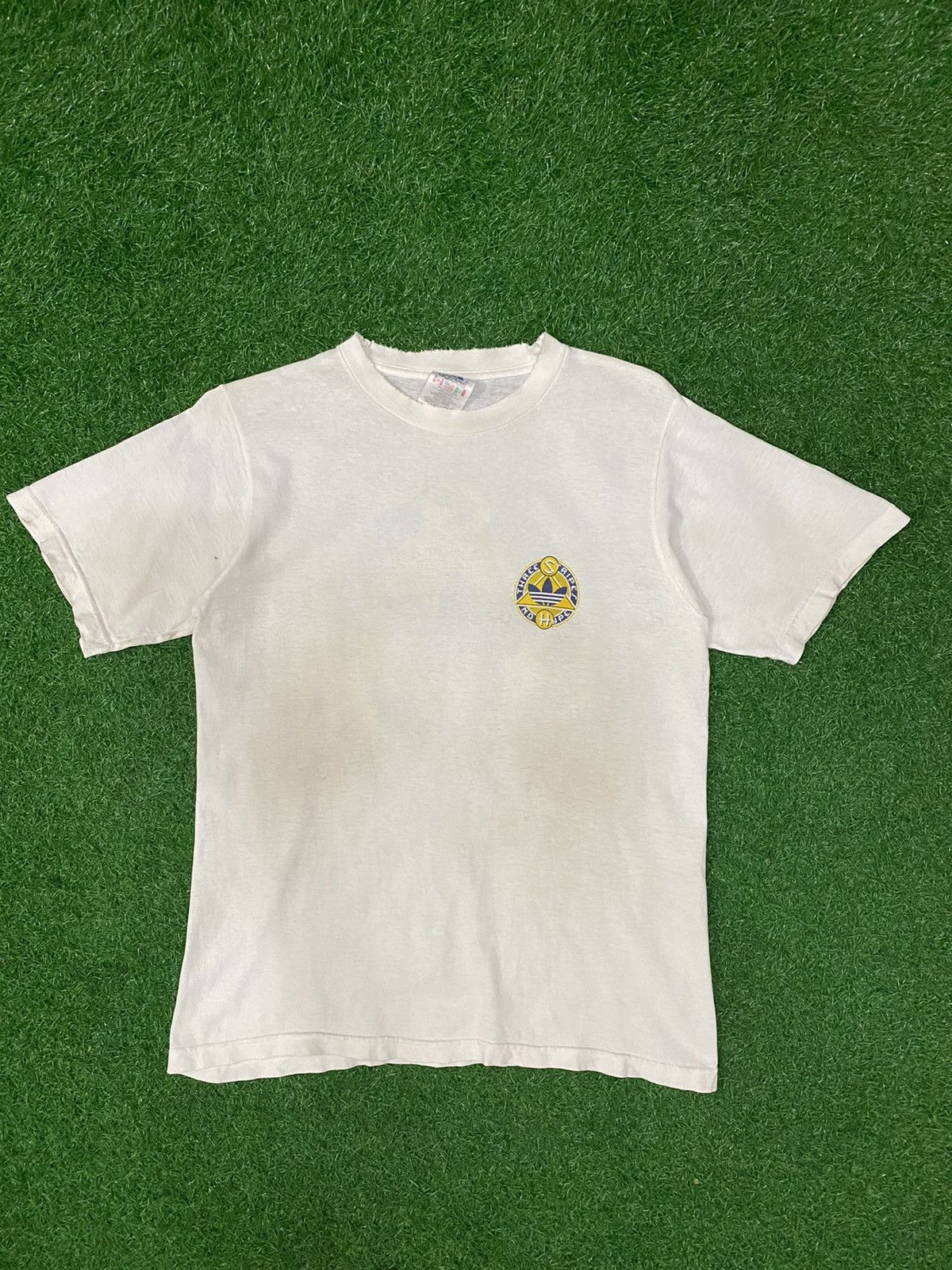 Adidas × Vintage 🔥Vintage 90’s Adidas Made USA white shirt Size US L / EU 52-54 / 3 - 2 Thumbnail