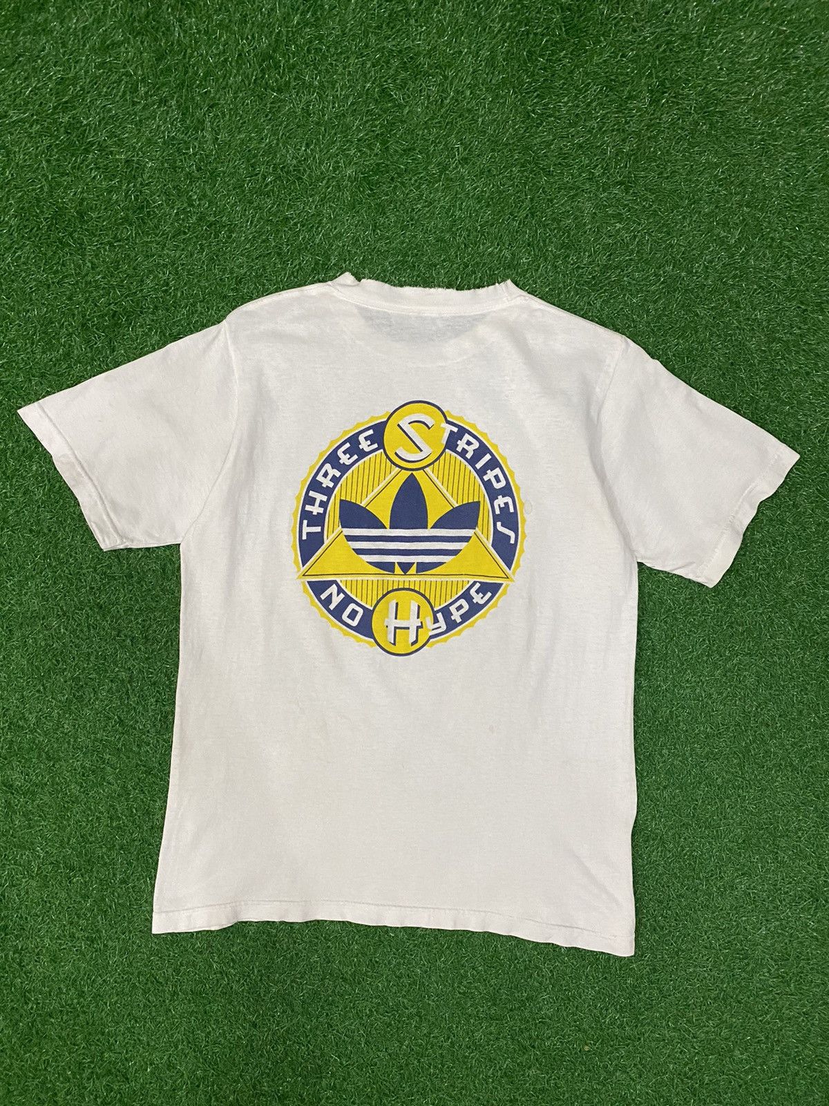 Adidas × Vintage 🔥Vintage 90’s Adidas Made USA white shirt Size US L / EU 52-54 / 3 - 1 Thumbnail