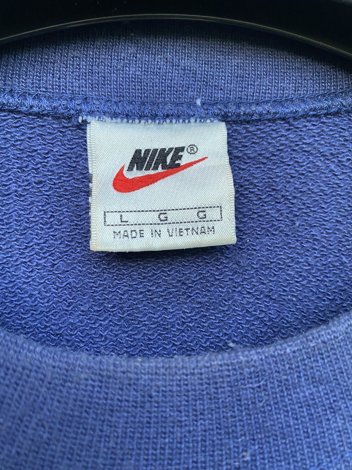 Nike × Vintage 🔥RARE🔥VINTAGE NIKE SWOOSH BIG LOGO MENS SWEATER Size US L / EU 52-54 / 3 - 7 Thumbnail