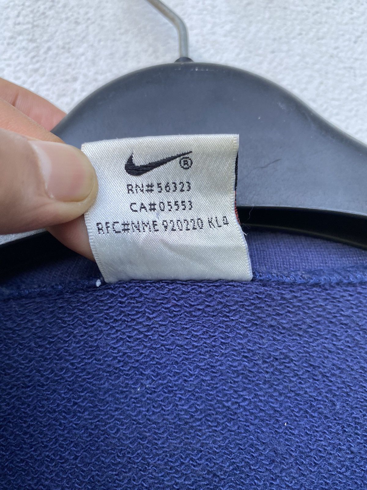 Nike × Vintage 🔥RARE🔥VINTAGE NIKE SWOOSH BIG LOGO MENS SWEATER Size US L / EU 52-54 / 3 - 8 Thumbnail