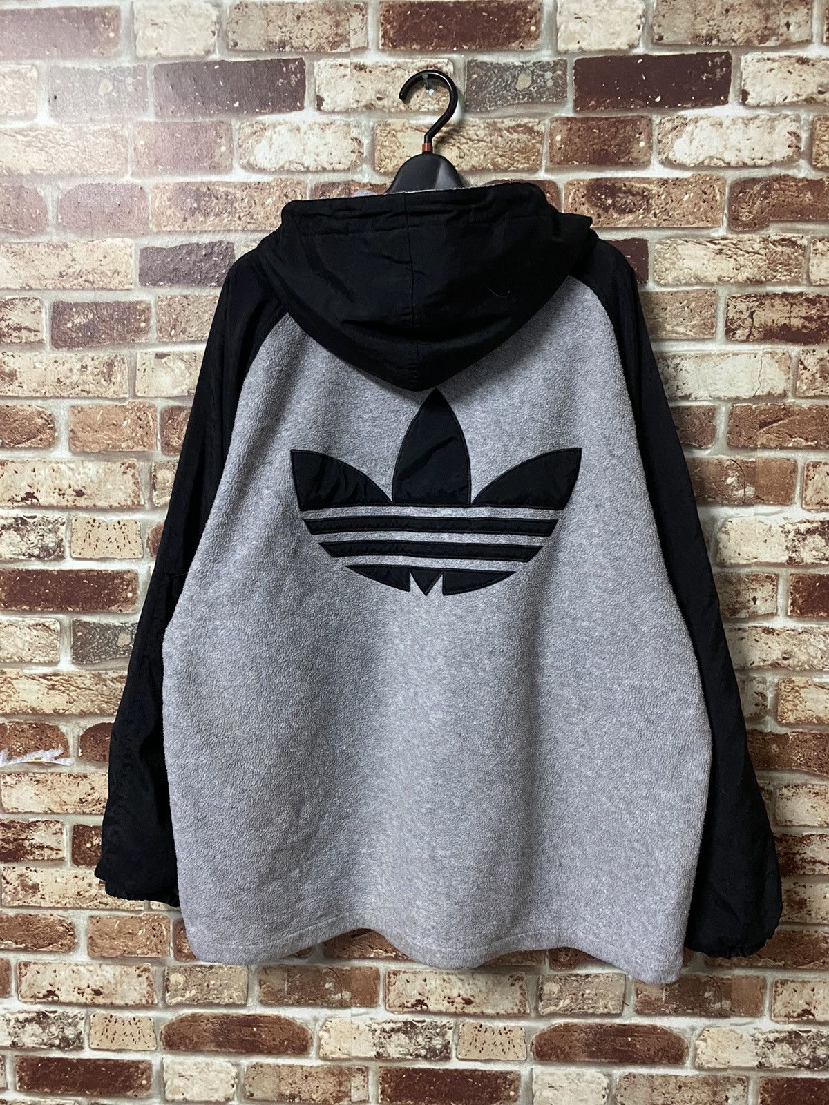 Adidas × Vintage VINTAGE ADIDAS DECENTE BIG LOGO FLEECE HODDIES SWEATER Size US L / EU 52-54 / 3 - 2 Thumbnail