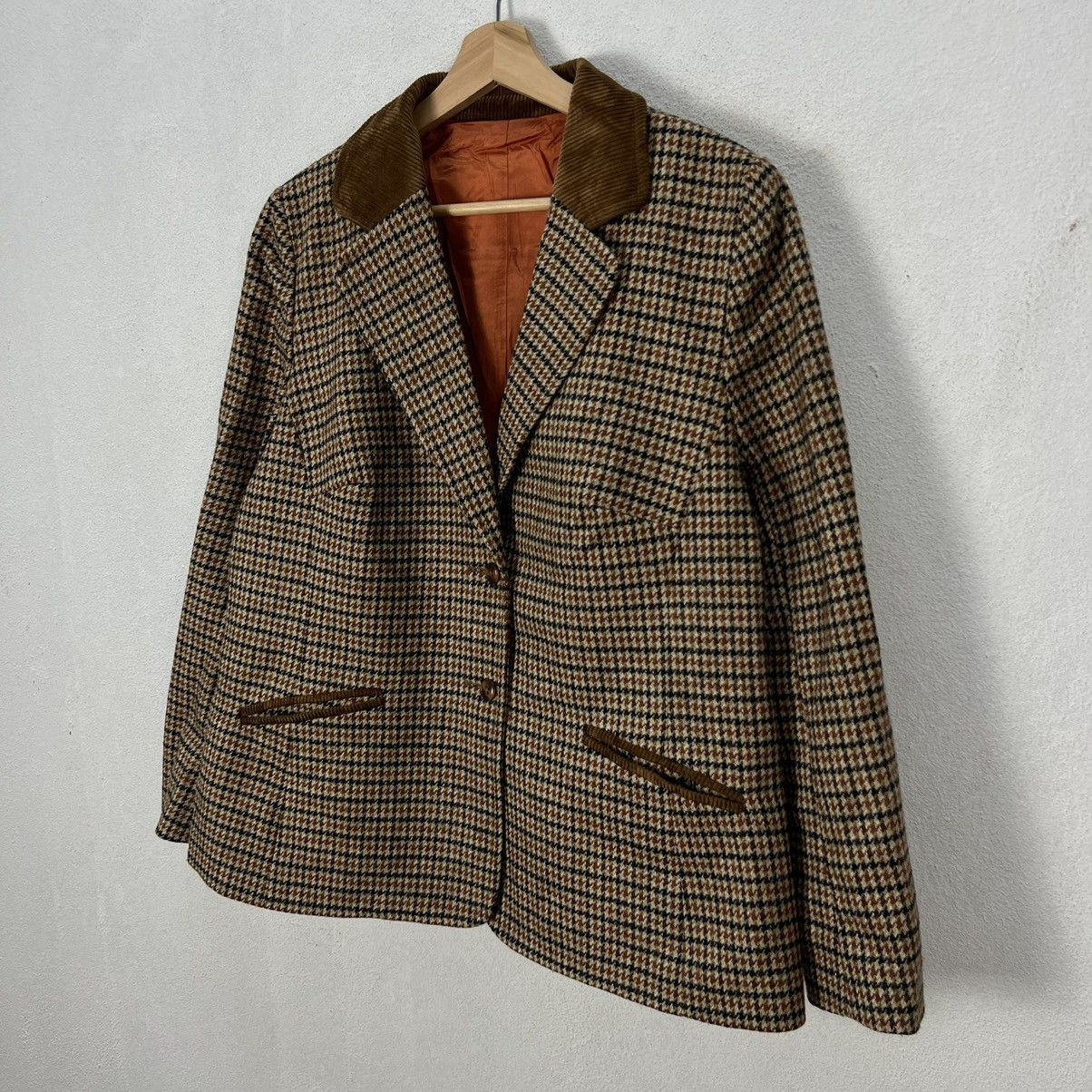 Vintage VINTAGE DERETA LINING DOUBLURE FUTTER TARTAN DESIGN Size US M / EU 48-50 / 2 - 2 Thumbnail