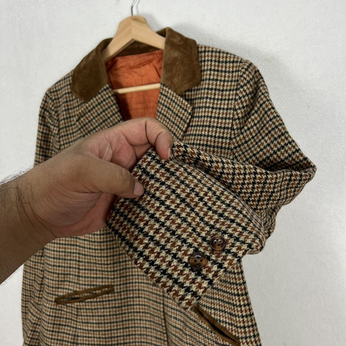 Vintage VINTAGE DERETA LINING DOUBLURE FUTTER TARTAN DESIGN Size US M / EU 48-50 / 2 - 7 Thumbnail
