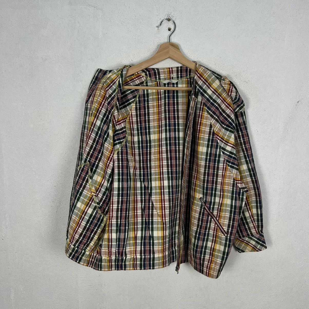 Japanese Brand RARE BOMBER JACKET ANLEE MIN PATCHWORK COLOUR Size US M / EU 48-50 / 2 - 12 Thumbnail