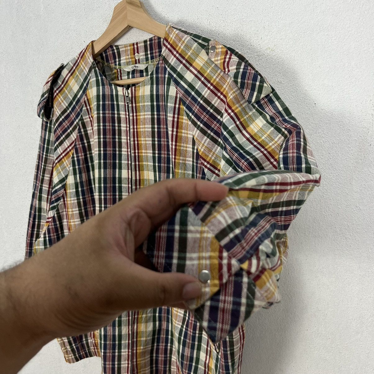 Japanese Brand RARE BOMBER JACKET ANLEE MIN PATCHWORK COLOUR Size US M / EU 48-50 / 2 - 7 Thumbnail