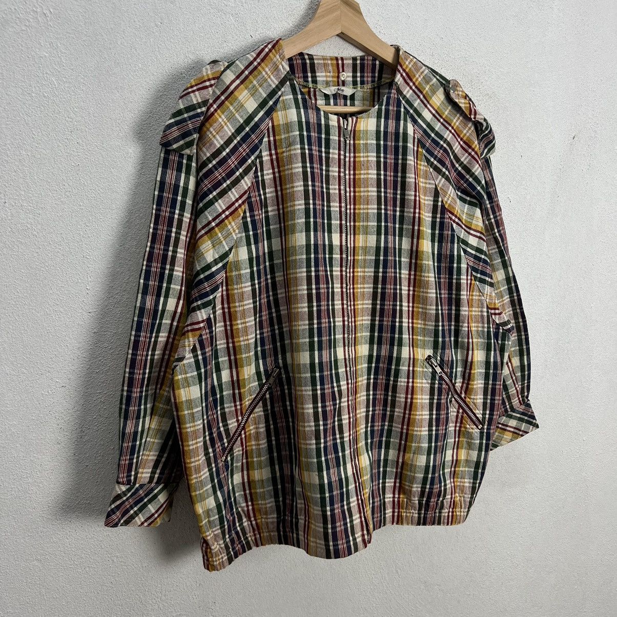 Japanese Brand RARE BOMBER JACKET ANLEE MIN PATCHWORK COLOUR Size US M / EU 48-50 / 2 - 5 Thumbnail