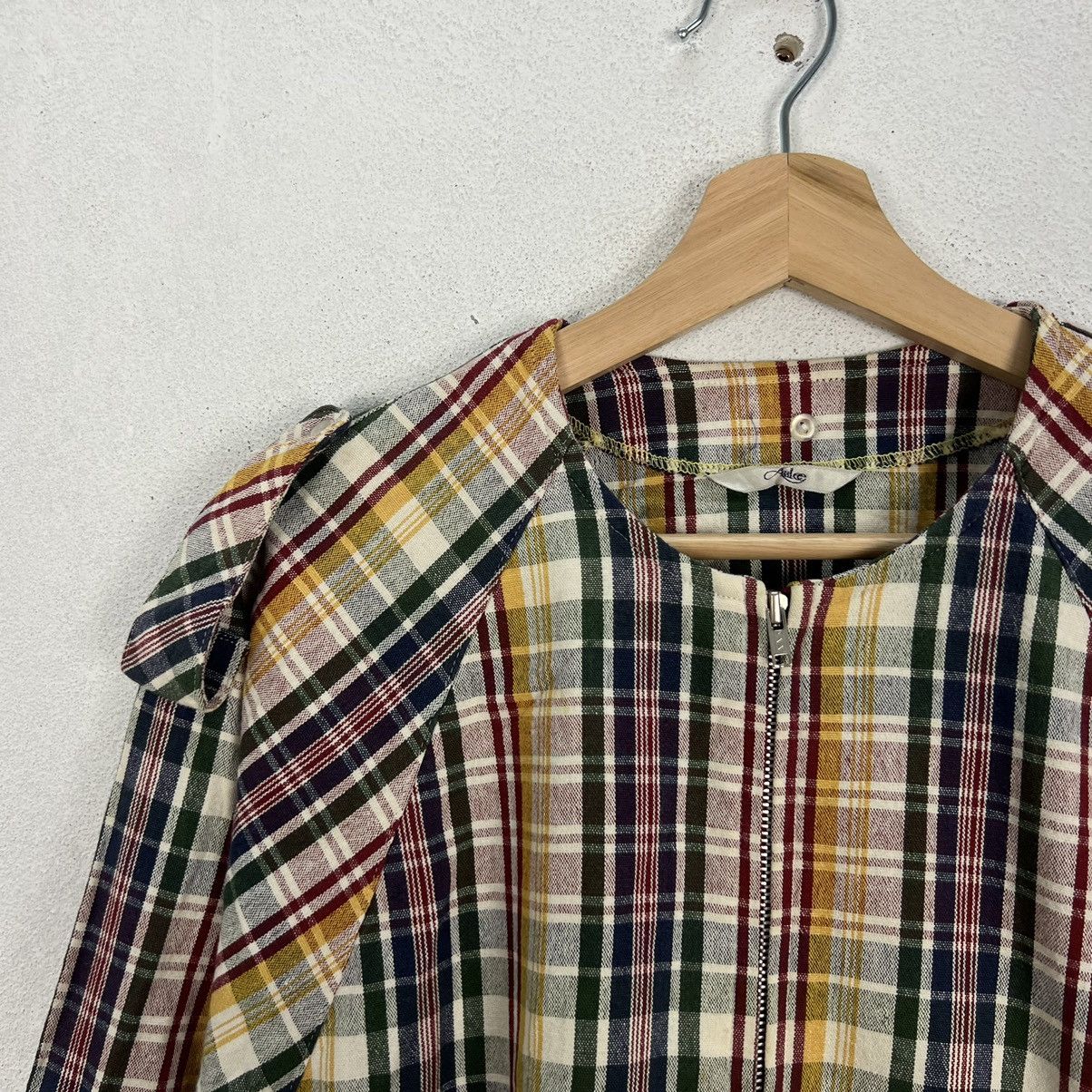 Japanese Brand RARE BOMBER JACKET ANLEE MIN PATCHWORK COLOUR Size US M / EU 48-50 / 2 - 6 Thumbnail