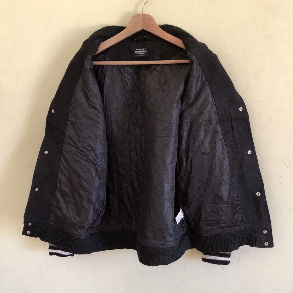Japanese Brand 🔥DOUBLE FOCUS VARSITY BOMBER JACKET Size US L / EU 52-54 / 3 - 8 Thumbnail