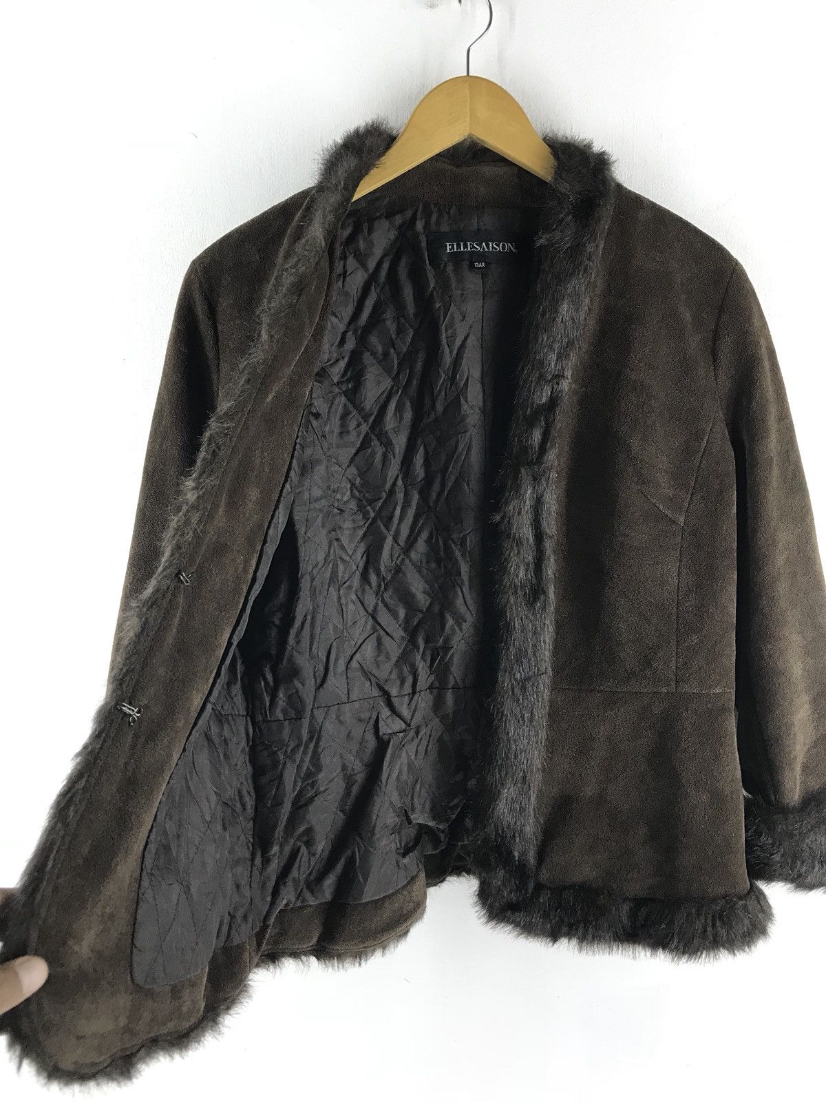 Japanese Brand Ellesaison Fur Brown Jacket Made In Japan Size US M / EU 48-50 / 2 - 5 Thumbnail