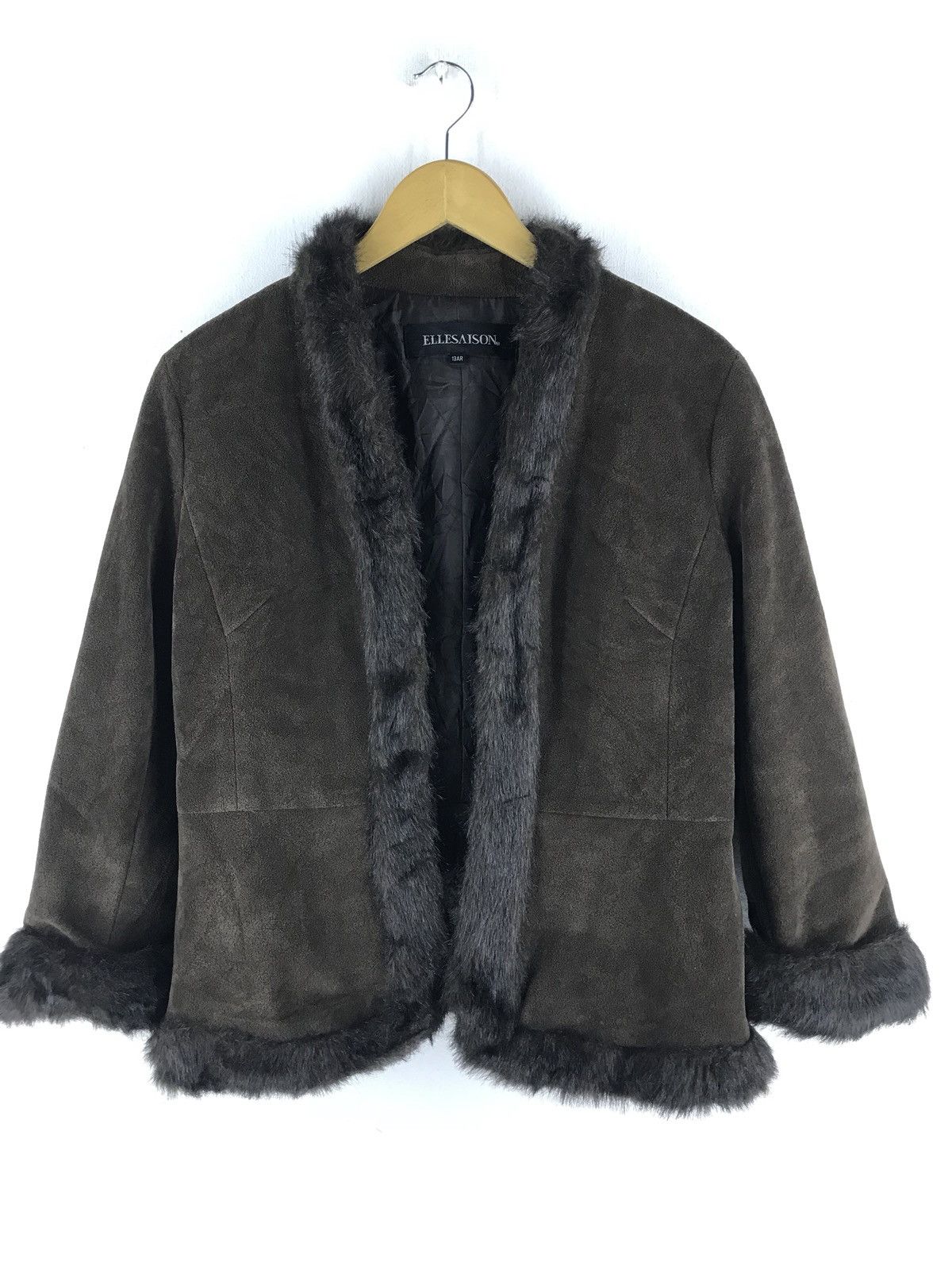 Japanese Brand Ellesaison Fur Brown Jacket Made In Japan Size US M / EU 48-50 / 2 - 4 Thumbnail