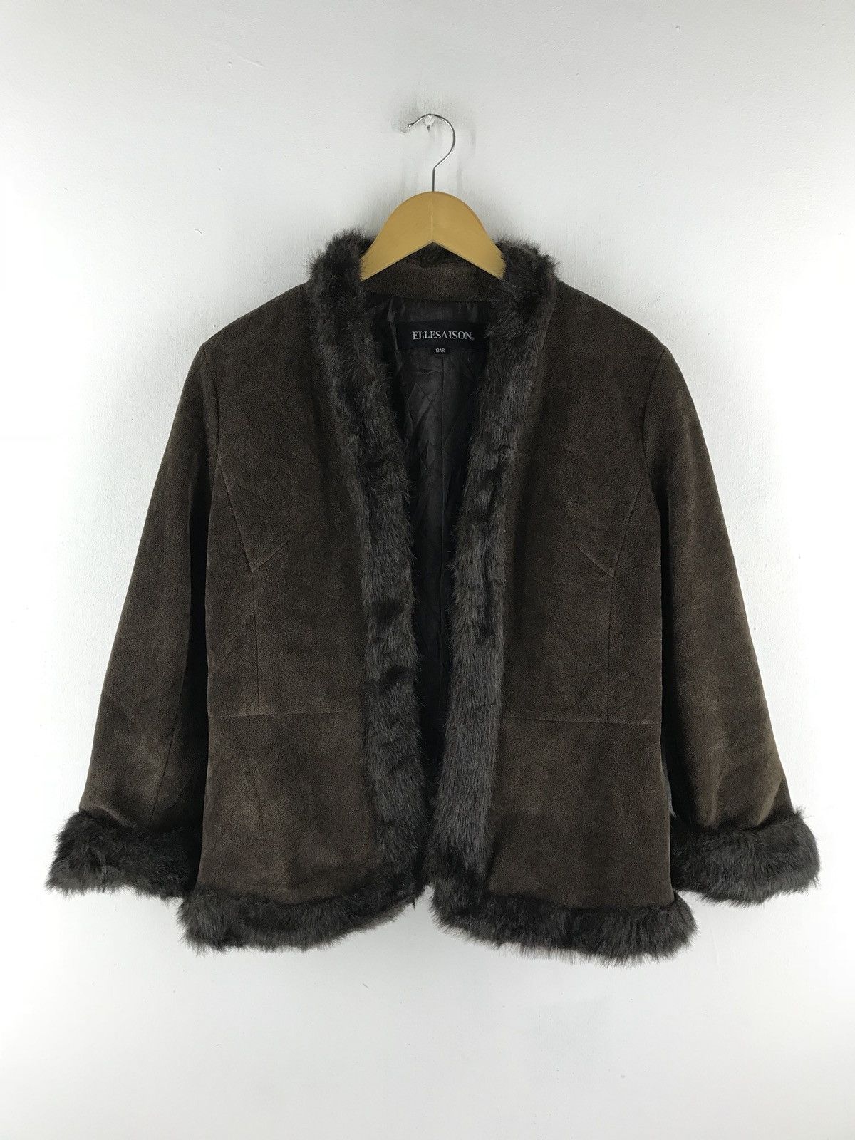 Japanese Brand Ellesaison Fur Brown Jacket Made In Japan Size US M / EU 48-50 / 2 - 1 Thumbnail